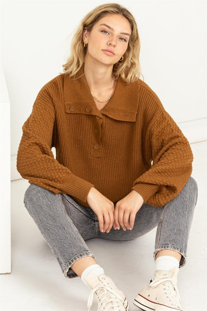 Wide Collar Sweater