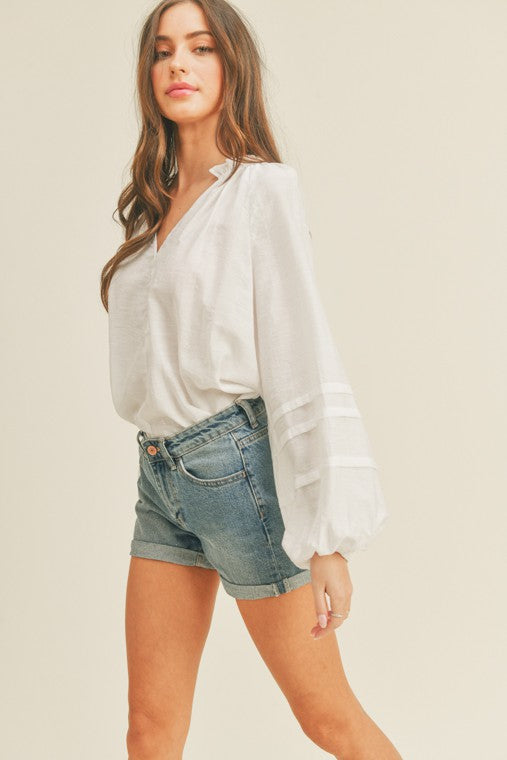 White Button Top