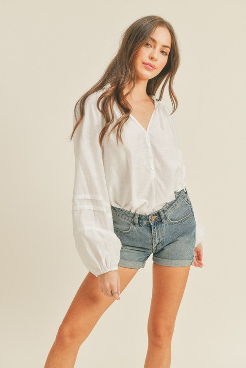 White Button Top