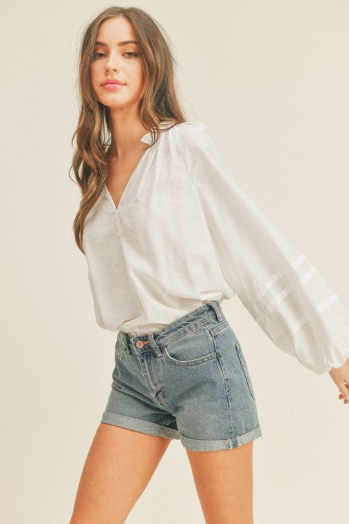 White Button Top