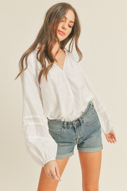 White Button Top