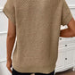 Turtleneck Short Sleeve Sweater