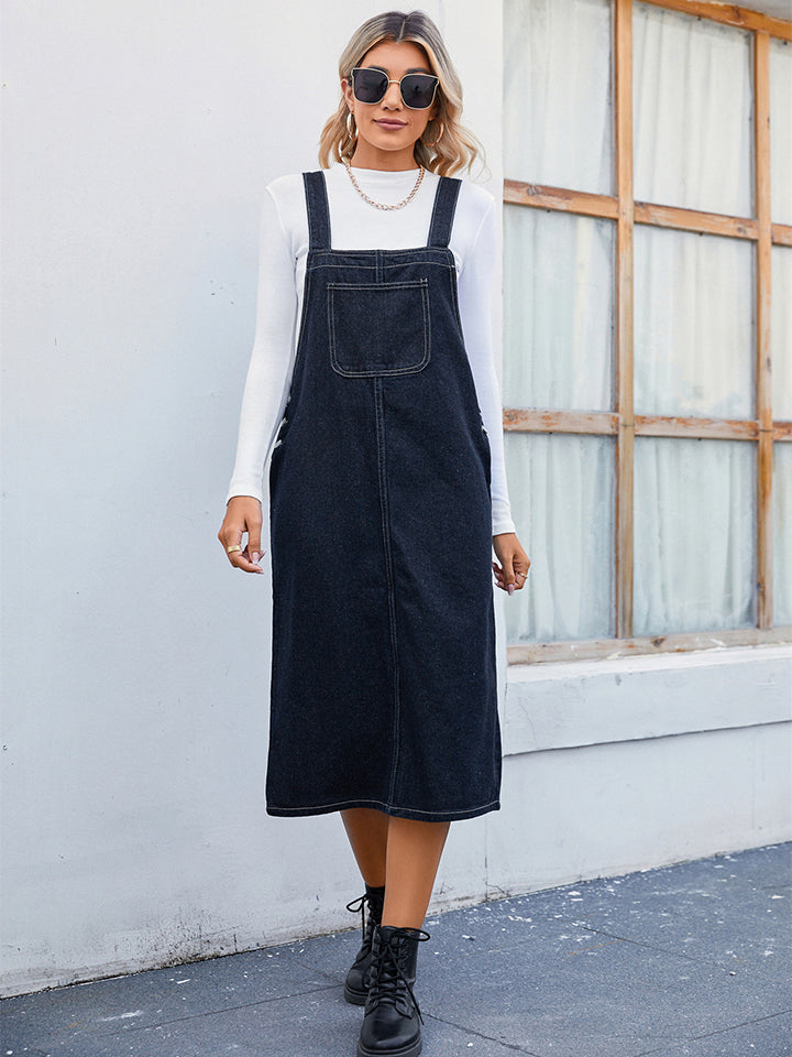 Denim Overall Dress