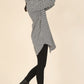 Hound tooth long shacket