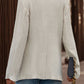 Lapel Collar Long Sleeve Blazer