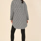 Hound tooth long shacket