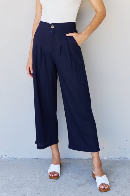 Pleated Linen Pants