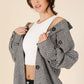Hound tooth long shacket