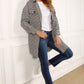 Hound tooth long shacket