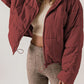 Zip Up Collared Neck Long Sleeve Winter Coat