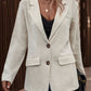 Lapel Collar Long Sleeve Blazer
