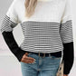 Striped Drop Shoulder Sweater