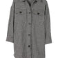 Hound tooth long shacket