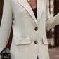 Lapel Collar Long Sleeve Blazer