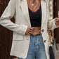 Lapel Collar Long Sleeve Blazer