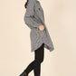 Hound tooth long shacket